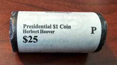 2014 P US Mint Herbert Hoover Presidential $1 roll original mint Packaging