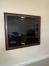 Beautiful Wood And Plexiglass Wall Display Cabinet. Great For 1:24 Scale Cars