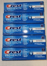 Lot OF 5 Crest Pro-Health Whitening Gel Toothpaste Sensitivity 4.3 oz Exp  27/28