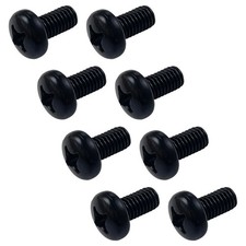 Rear License Plate Screws Black Compatible With Audi And M6-1.0 X 12mm Rear License Plate Screws Black Compatible With Audi And M6-1.0 X 12mm