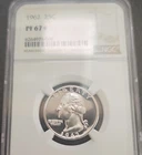 1962 Washington Quarter NGC PF 67 Dilver Proof Coin 6264978-006