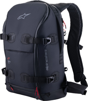 Alpinestars AMP-7 Backpack Black 22L Motorcycle Gear Bag with Rain Cover MPN