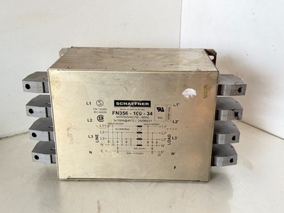 Schaffner, FN356-100-34, Power Line Filter, 440/250VAC/50-60Hz, Used (rack)