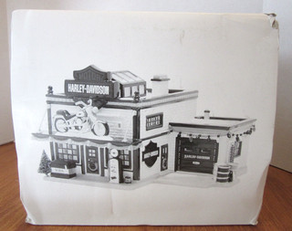 Dept 56 Snow Village HARLEY DAVIDSON MOTOCYCLE SHOP #54886