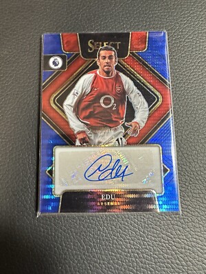 2022-23 Panini Select Premier League - Signatures Blue Pulsar Prizm #S-EDU Edu