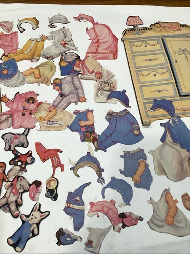 Vintage 1985 Queen Holden Baby Nancy Her Nursery And Clothes Paper Dolls See Pic - Picture 7 of 8