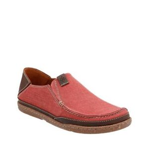 CLARKS Men's Trapell Form Red Canvas 