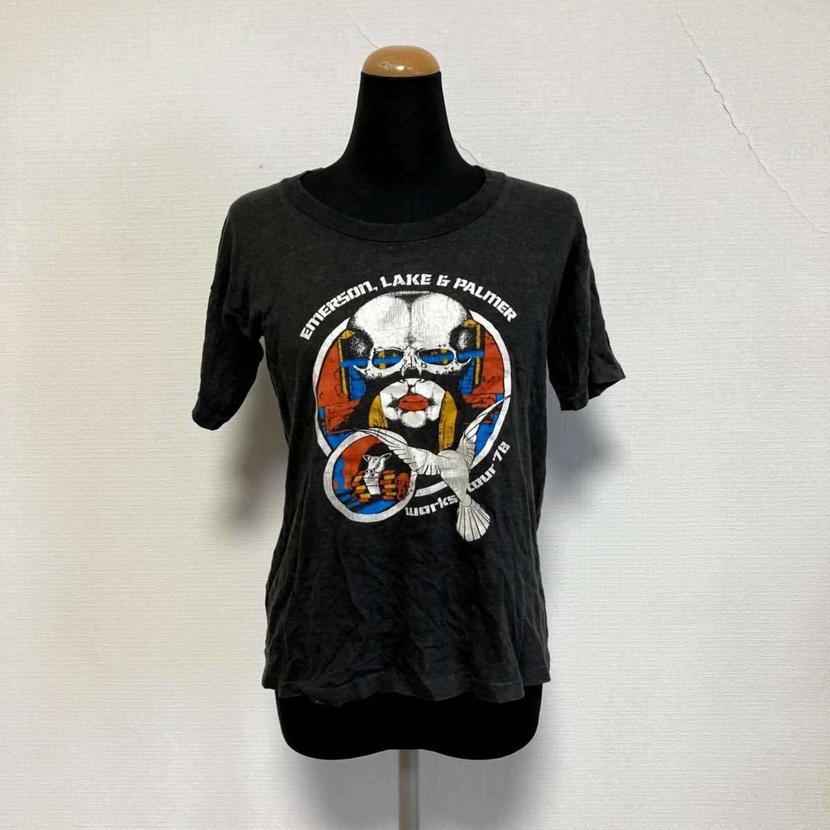70s USA製 傑作ビンテージ ELP エマーソン・レイク パーマー Tシャツ 70s USA製 傑作ビンテージ ELP エマーソン・レイク パーマー Tシャツ