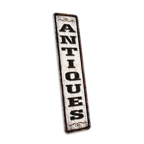 Antiques Sign Vintage Shop Decor Wall Art Heirloom Flea Market Old 104182001038 - Picture 3 of 7