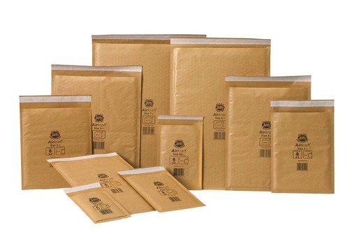 GENUINE JIFFY AIRKAFT GOLD PADDED BUBBLE ENVELOPES BAGS *ALL SIZES/QTY'S* - Picture 5 of 6