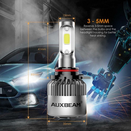 For Ducati 749 999 R/S 2003-2005 6000K 9005 HB3 LED Headlights Motorcycle Bulbs - Picture 2 of 12
