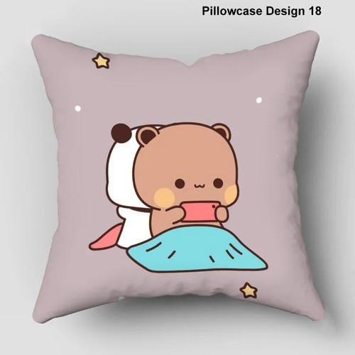 Bear Hug Pillow Case Birthday Gift Bubu Dudu Cushion Plush Pillows Christmas Toy - Picture 19 of 24