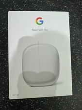 Google Nest WiFi Pro 6E GA03030 Whole Home Coverage Mesh Router Snow