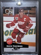 1991-92 Pro Set Hockey #571 Steve Yzerman Captain