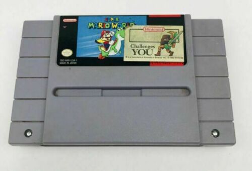 Cartucho de Super Nintendo Com 25 Jogos do Super Mario World