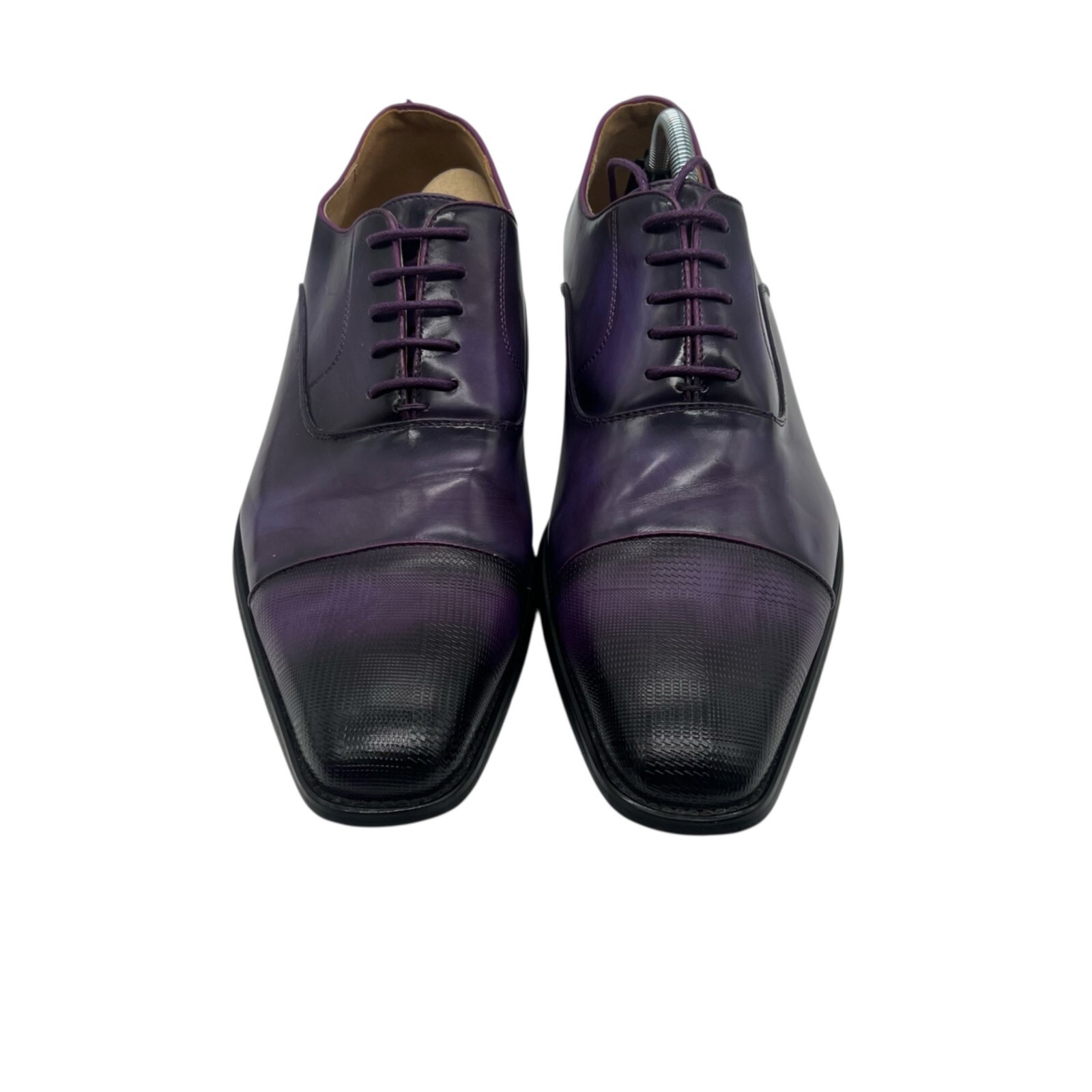 SAOLA Scarpe eleganti uomo Oxford taglia 13 pelle viola Amali Conrad