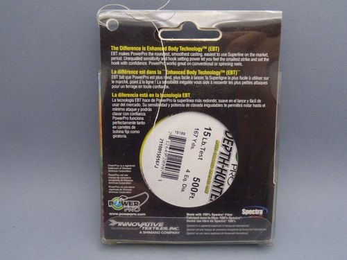 1pk Powerpro Depth Hunter 100% Spectra Fiber Braided Fishing Line 500ft 167yd - Picture 16 of 24