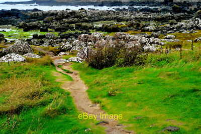 Photo 6x4 Antrim Coast - Giant's Causeway - Path to Tidal Pools along Port Gann