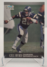 1991 Fleer Ultra Football card #121 Gill Byrd San Diego Chargers