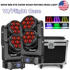 UKING Bee Eye LED 7x50W RGBW Beam Wash Zoom Moving Head Stage Light DJ Disco Ba