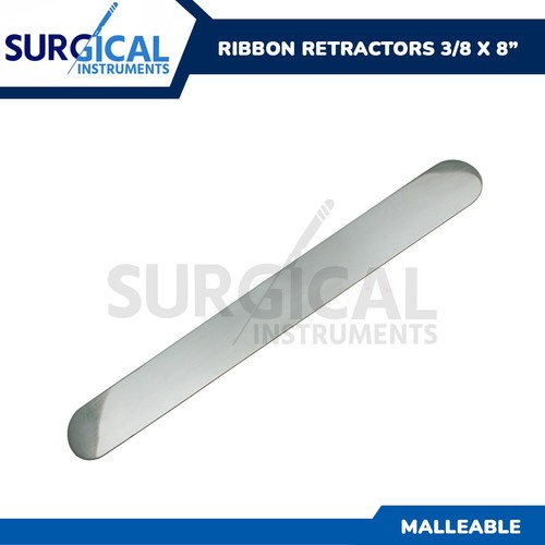 Ribbon Retractors 3/8 X 8" Malleable Surgical Orthopedic Instrument German Grade - Picture 3 of 3
