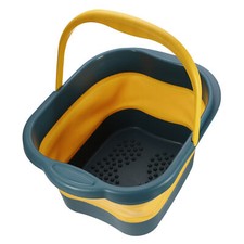 Collapsible Foot Bath 15L/4 Gallons Feet Soaking Tub Foot Bath Green Yellow