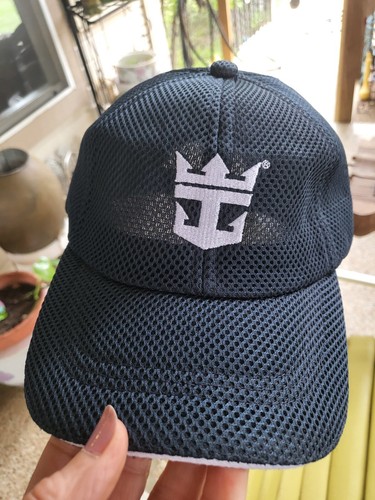 DMR CLASSIC Head Royal Caribbean Krone & Anker Cruise Line Logo marineblaue Netzkappe