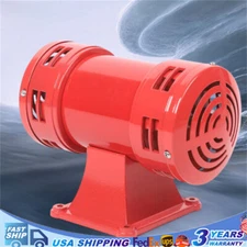 110 VOLT INDUSTRIAL AIR RAID HORN TYPE LOUD 140dB AIR RAID SOUND SIREN ALARM NEW