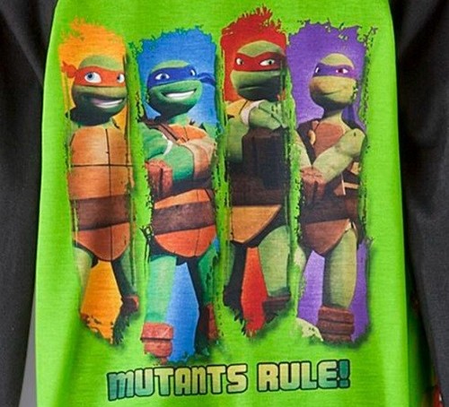 Teenage Mutant Ninja Turtles Pajamas Boys 7/8 NEW Shirt Pants 2 pc Pjs Set NWT - Picture 2 of 6