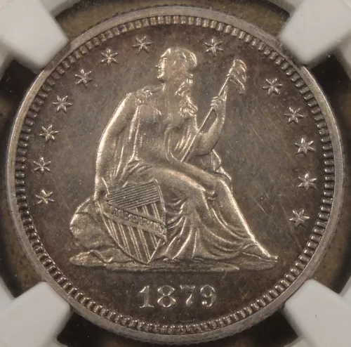 1879 Seated Liberty Quarter 25c NGC Certified PF61 Nice for the Grade!