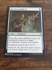 Magic the Gathering MTG Rosethorn Halberd (175) Throne of Eldraine D901*