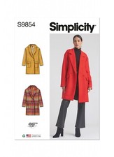 SIMPLICITY Sewing Pattern 9854 Misses Plus Women Jacket 8-16 & 18-26 DISCOUNTED