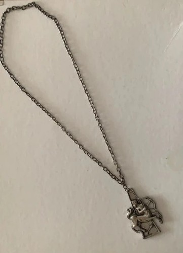 Collana con pendente Sagittario Centauro Sagittarius Zodiaco Metallo anallergico - Foto 4 di 5