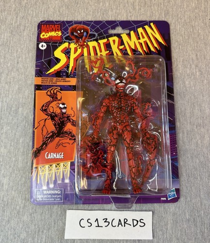 Marvel Legends Spider-Man Animated Retro Carnage 2024 6" Action Figure Brand New