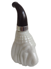 Avon Aftershave Bottle Ceramic Dog Head Design Pipe Shape Aftershave Bottle