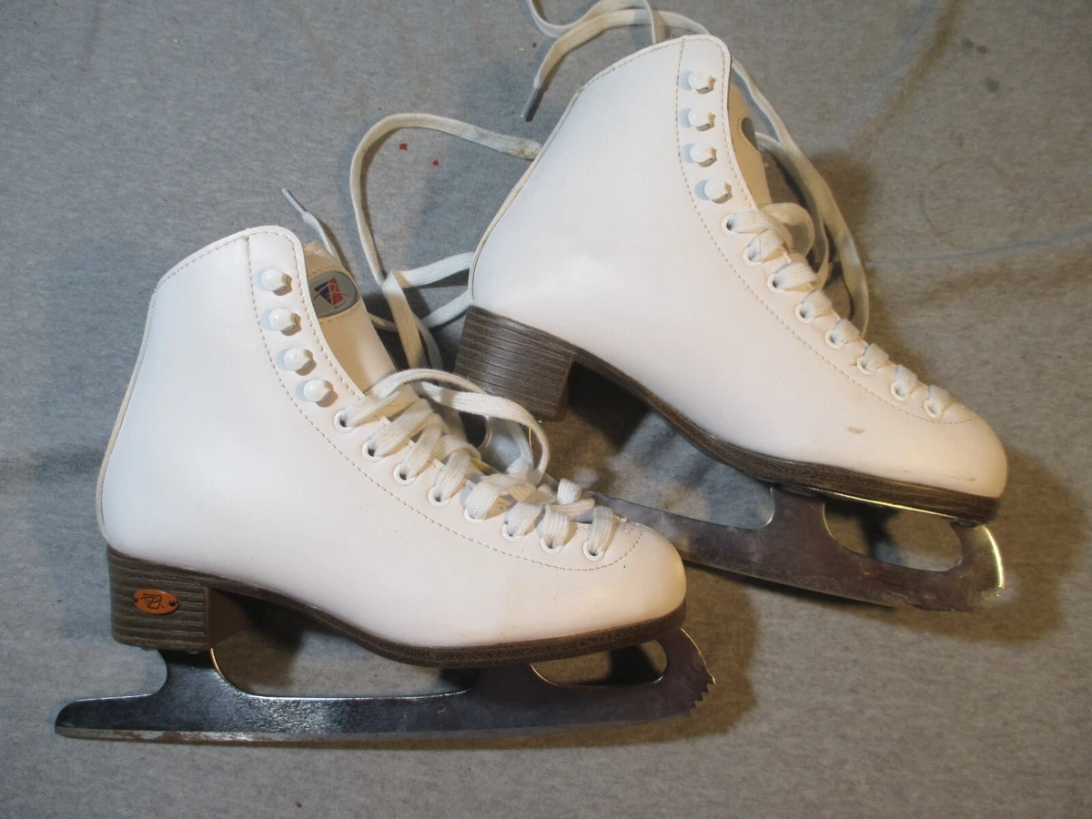 Girls Ladies Women Riedell Model 110 GR4 Ice Figure Skates Size 4