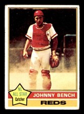 1976 Topps Baseball #300 Johnny Bench VG