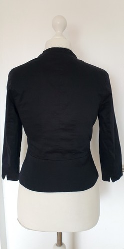 Blazer Amisu schwarz Größe 38 eher 36 kurz Kurzblazer Blazerjacke Stoffjacke - Bild 8 von 14