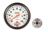 Quickcar Racing 3-38 Tach With Remote Recall 0-10k Rpm Imca In-dash White Face Quickcar Racing 3-38 Tach With Remote Recall 0-10k Rpm Imca In-dash White Face