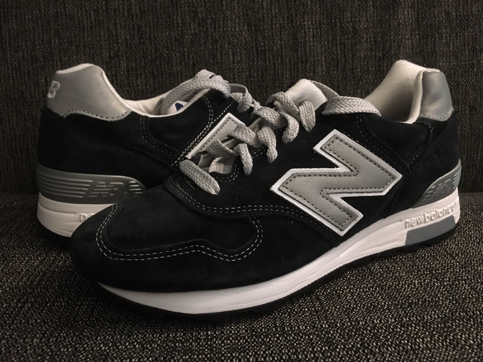 NEW DS New Balance Balance Balance 1400 Size 6 Navy bluee Silver Grey Running shoes MADE IN USA 2dc5a5 NEW DS New Balance Balance Balance 1400 Size 6 Navy bluee Silver Grey Running shoes MADE IN USA 2dc5a5