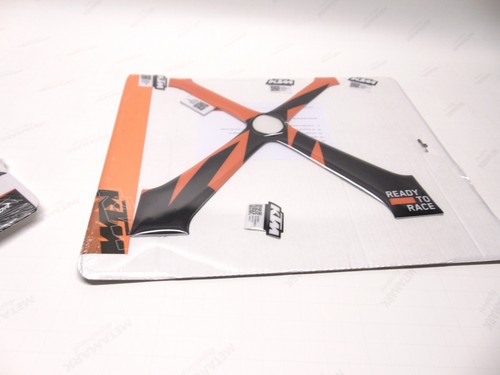 Neu Original KTM Bike Ständer Aufkleber Set 4x Sticker Ready To Race schwarz orange - Bild 3 von 6
