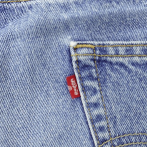 Pantaloncini corti vintage Levi's 550 denim uomo taglia 36 blu jeans papà Y2K - Foto 16 di 19