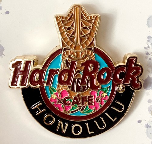 2023 HARD ROCK CAFE HONOLULU 3D GLOBAL LOGO SERIES TIKI LE PIN - Bild 1 von 2