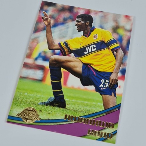 Nwankwo Kanu Merlin Premier Gold 2000 #6 Arsenal Nigeria Football Sports Card - Picture 9 of 10