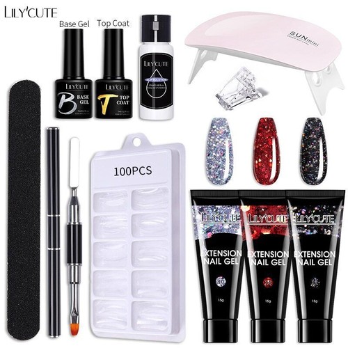 Set Gel Unghie 6W Lampada LED Set Completo Manicure Vernis Semi Permanente Prolunga Rapida - Foto 19 di 95