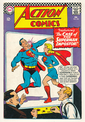 DC Action Comics The Man Who Sold Insurance to Superman! Issue #346 6.0 FN 1967
