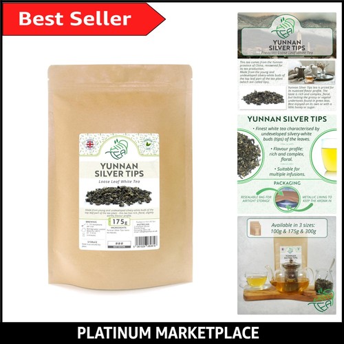 Luxurious Loose Leaf Yunnan Silver Tips White Tea - 175g Antioxidant Wonder