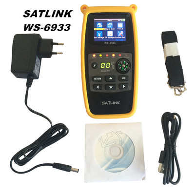 Original SATLINK WS-6933 DVB-S/S2 QPSK/8PSK Digital Satellite Finder Meter