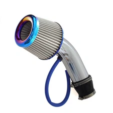 US 3inch Refit Aluminum Alloy Pipe Turbo Piping Cold Air Intake Filter Auto Kit