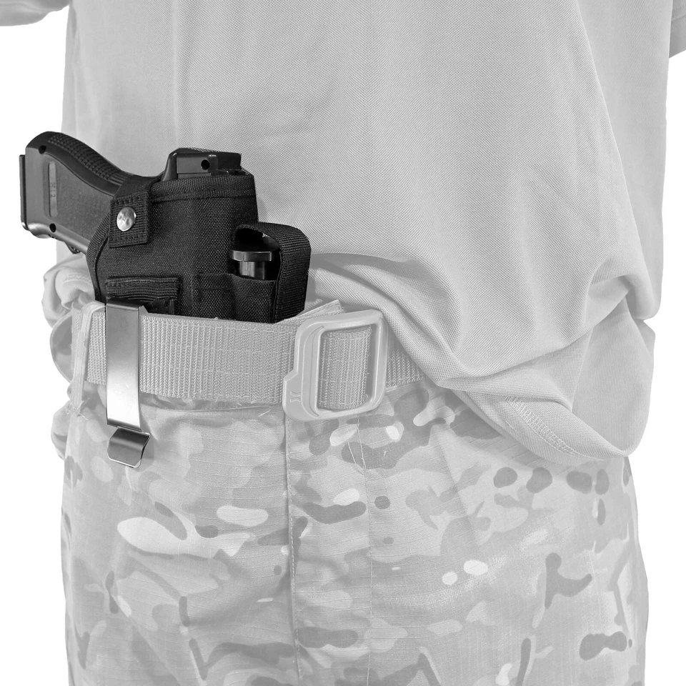 Tactical IWB OWB Gun Holster with Magazine Pouch Fit Pistol with Laser / Light - Image 4 of 4